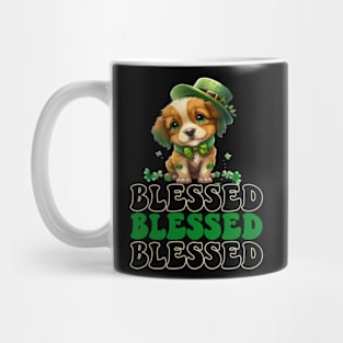 St. Patrick's Blessed Christian Puppy With Hat & Bowtie Mug